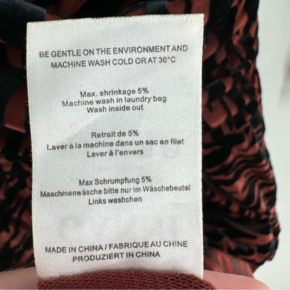 GANNI Adrian Velvet Zebra Print Peplum Dress Size 4 - Picture 7 of 10